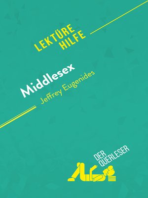 cover image of Middlesex von Jeffrey Eugenides (Lektürehilfe)